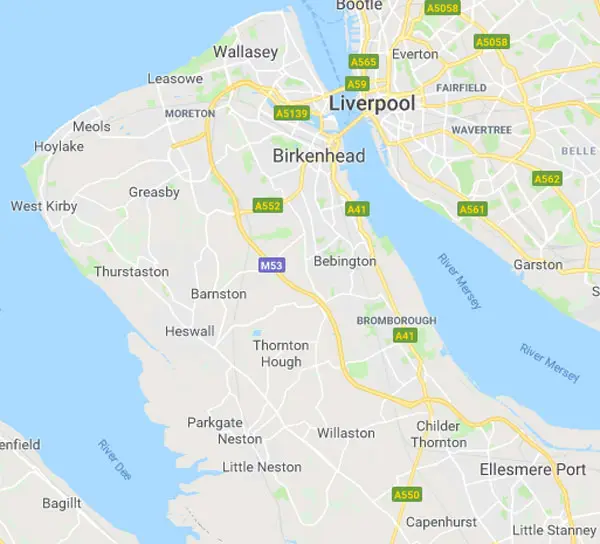 Wirral Map